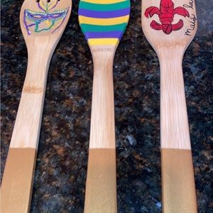Custom, hand painted spoons/spatulas